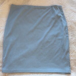 SHEIN Light Blue Mini Skirt